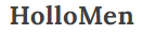 HolloMen